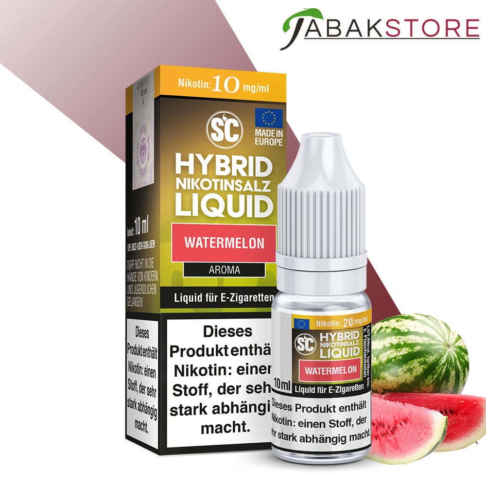 SC – Watermelon – Hybrid Nikotinsalz 10ml Liquid 10mg/ml