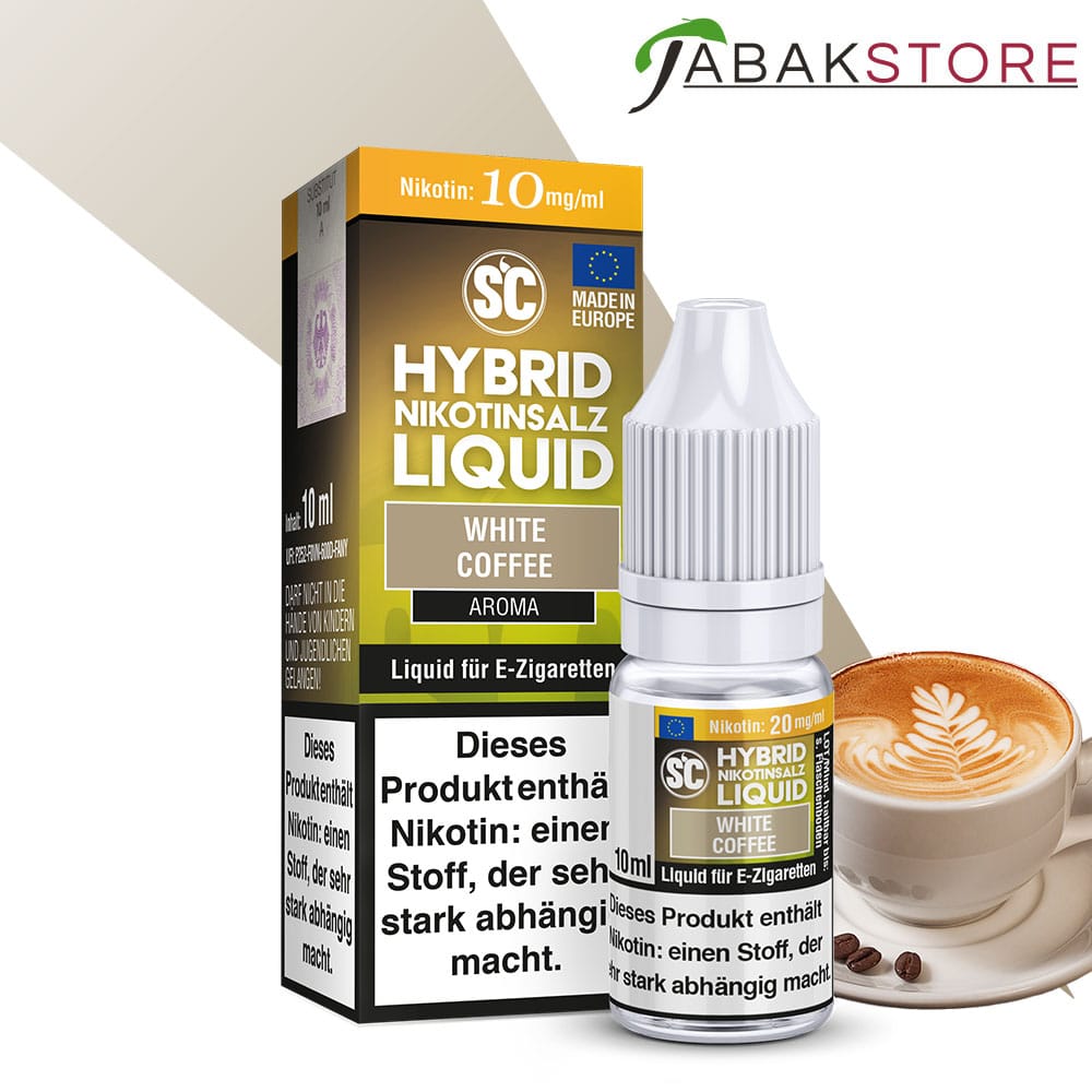 SC – White Coffee – Hybrid Nikotinsalz 10ml Liquid 10mg/ml