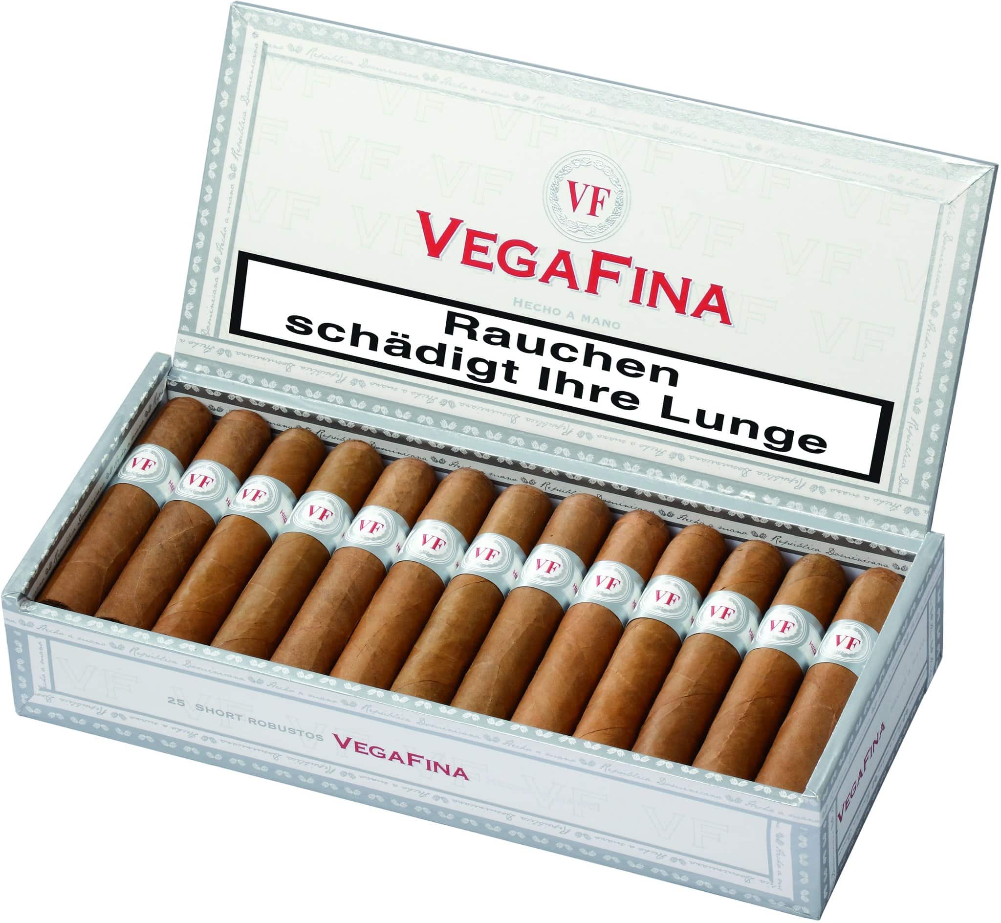 Vegafina Zigarren, 25 Short Robustos
