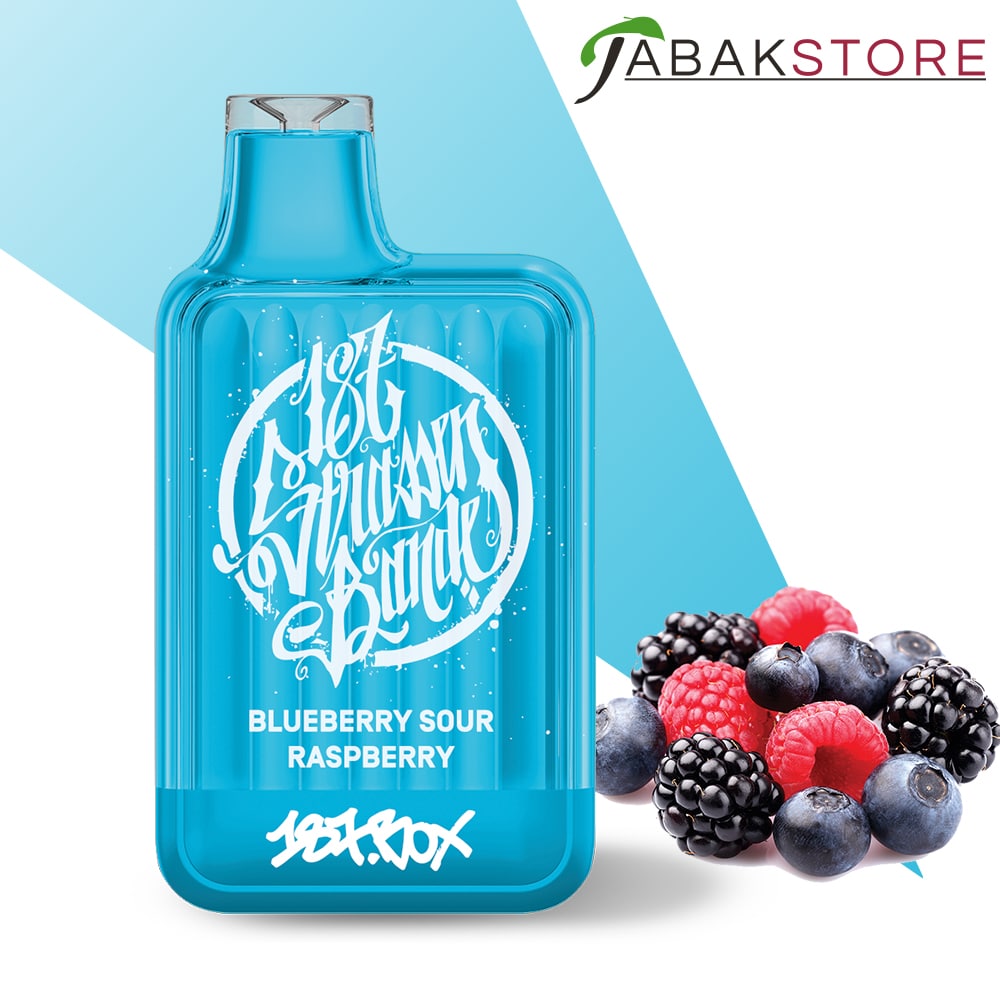 187 Strassenbande Box – Blueberry Sour Raspberry – 20mg/ml