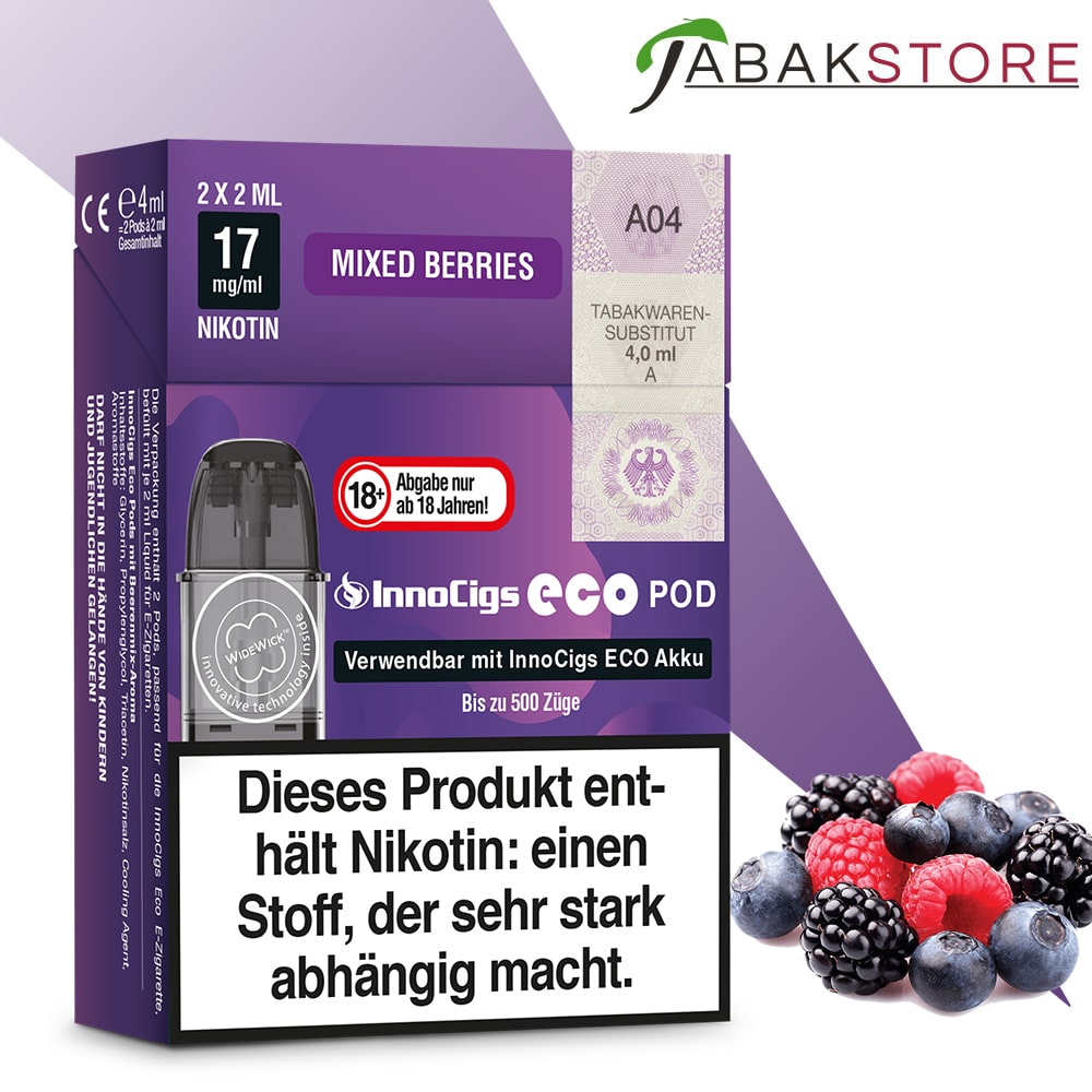 Innocigs eco Pod | Mixed Berries 17mg