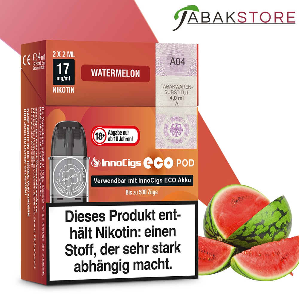 Innocigs eco Pod | Watermelon 17mg