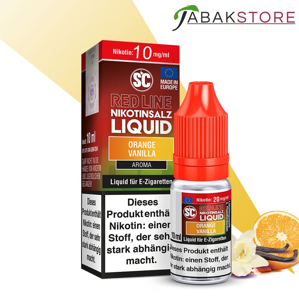 SC – Red Line – Orange Vanilla – Nikotinsalz Liquid 10ml Liquid 10 mg/ml