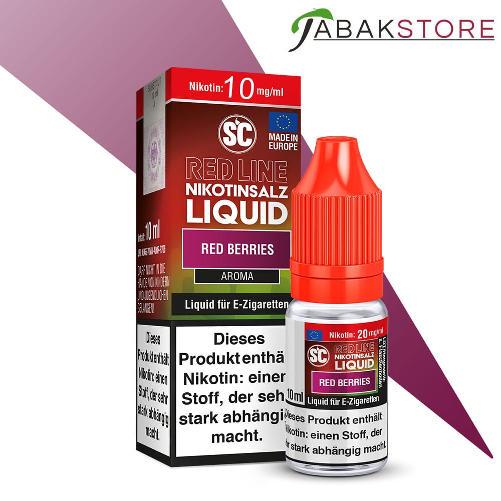 SC – Red Line – Red Berries – Nikotinsalz Liquid 10ml Liquid 10 mg/ml