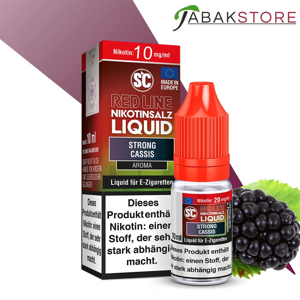 SC – Red Line – Strong Cassis – Nikotinsalz Liquid 10ml Liquid 10 mg/ml