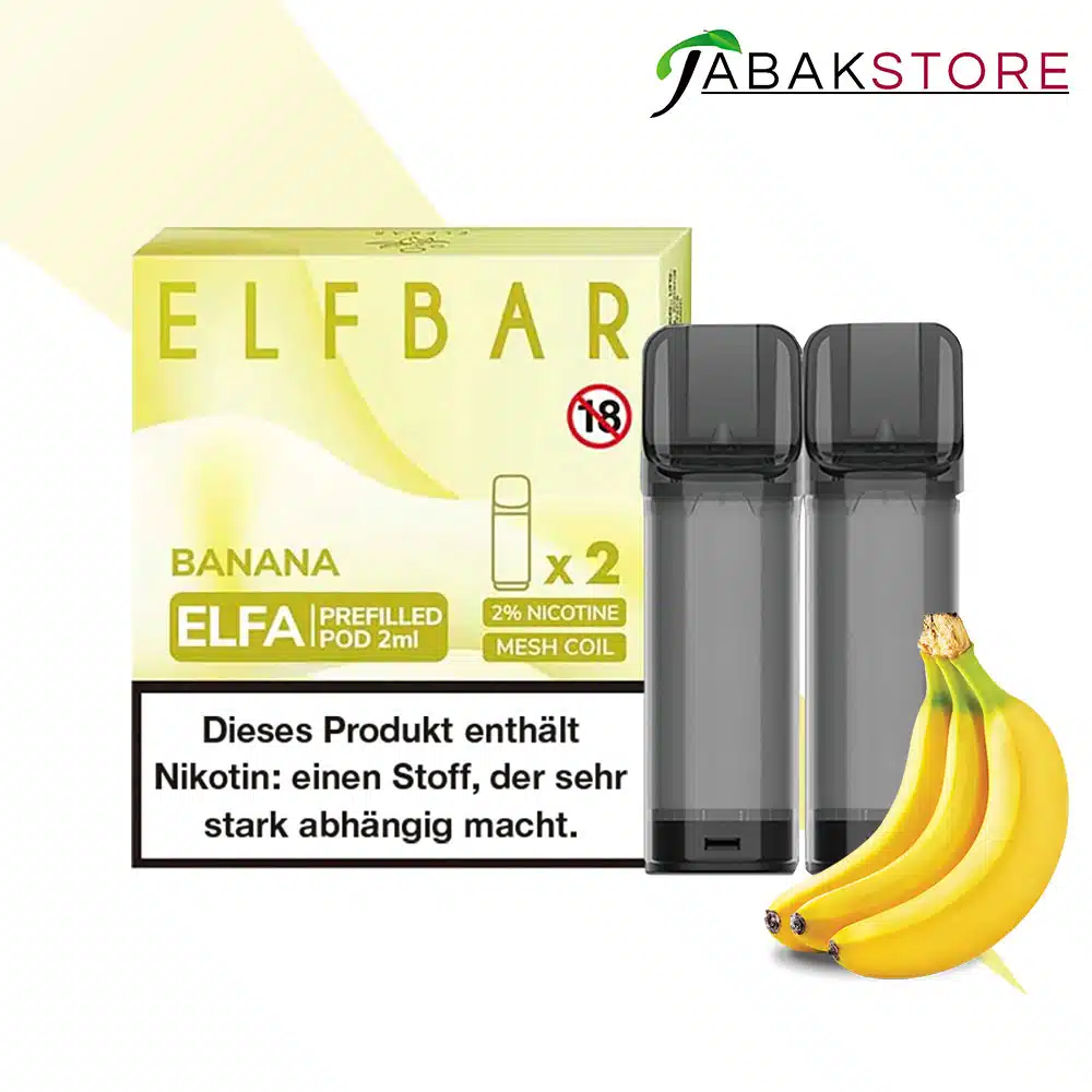 ELFA | Banana | Liquid Pod | 20mg | 2er Pack