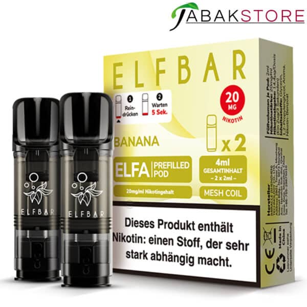Elfa-Pods-Banana-2er-Pack-20mg