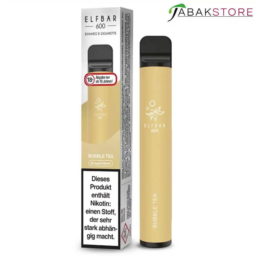 Elf Bar 600 Einweg E-Zigarette Bubble Tea 20mg