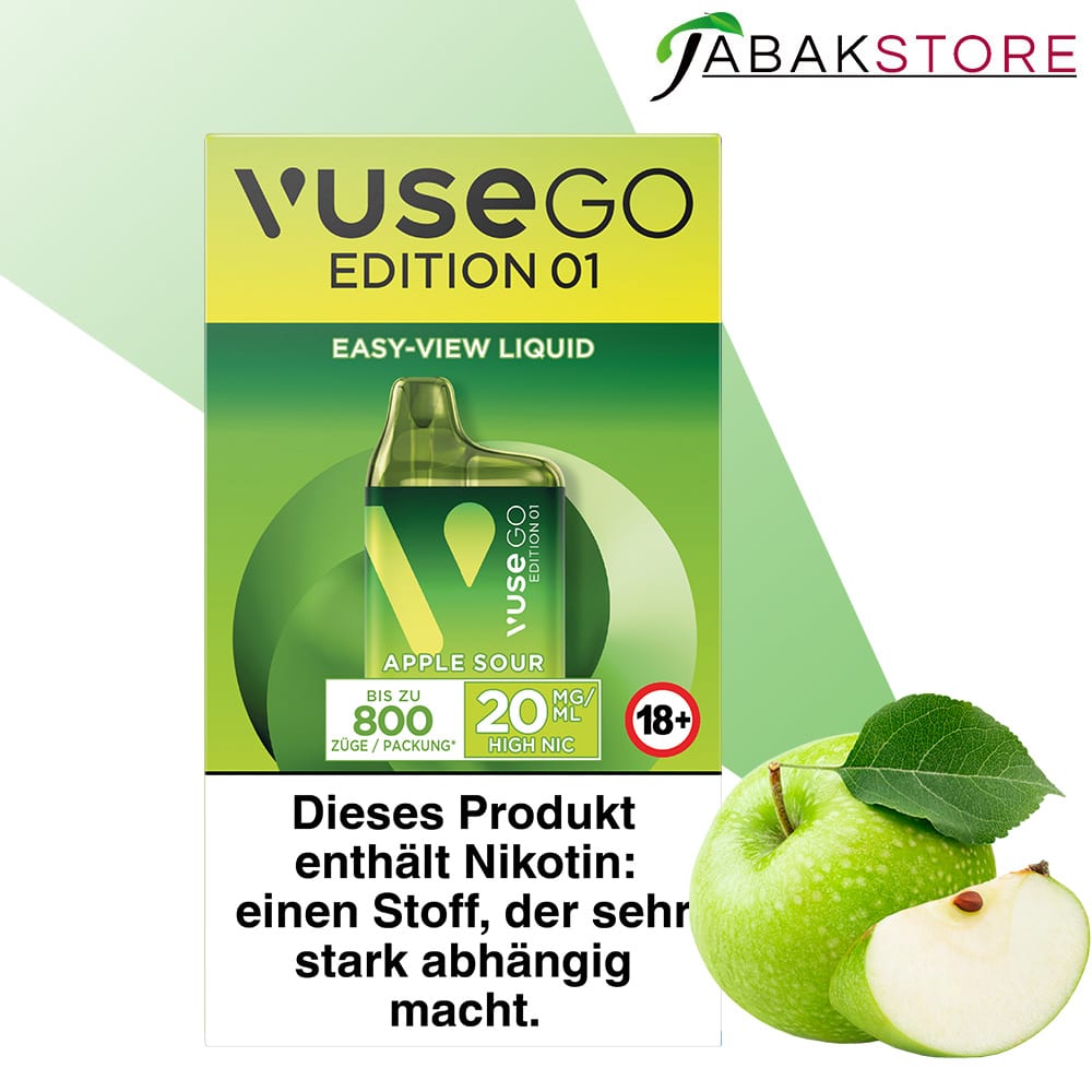 Vuse GO Box – Apple Sour – 20mg/ml
