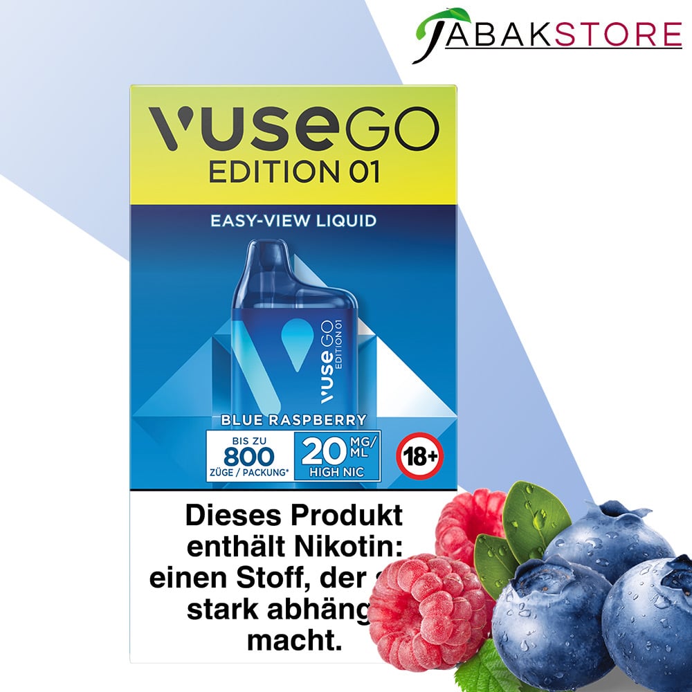 Vuse GO Box – Blue Raspberry – 20mg/ml