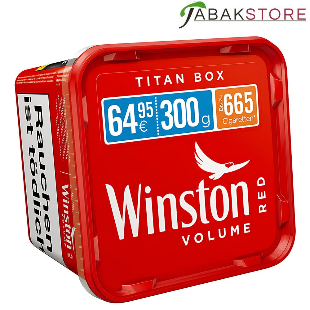 Winston Red Titan Box 64,95 Euro | 280g Volumentabak
