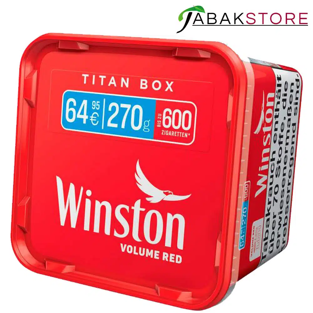 Winston Red Titan Box 64,95 Euro | 270g Volumentabak