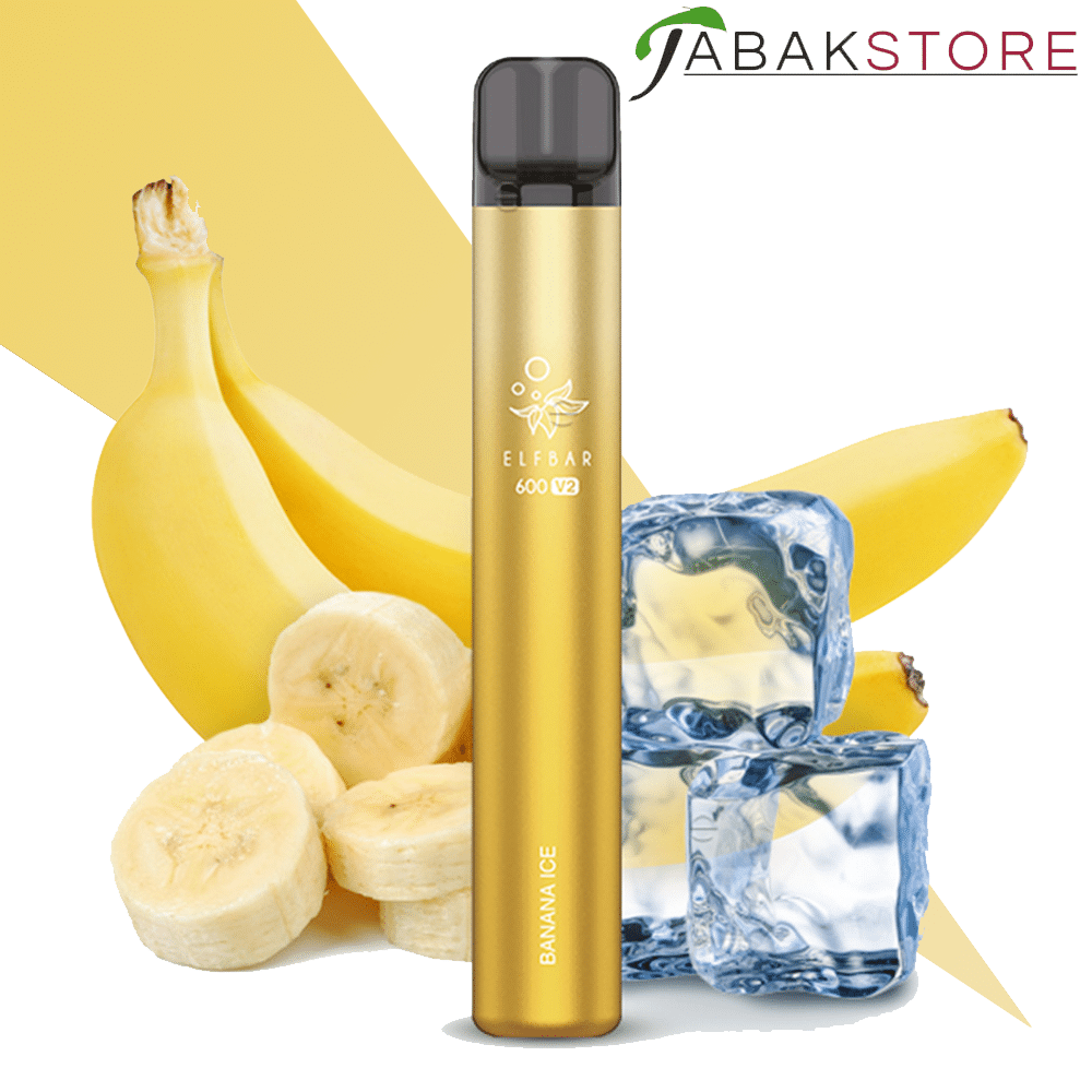 Elfbar V2 600 Vape – Banana Ice 20 mg/ml
