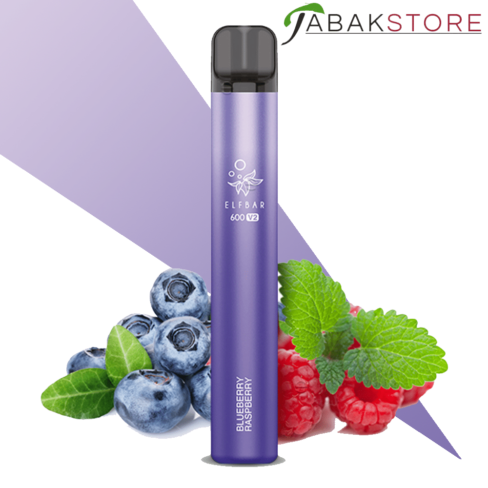 Elfbar V2 600 Vape – Blueberry Raspberry 20 mg/ml