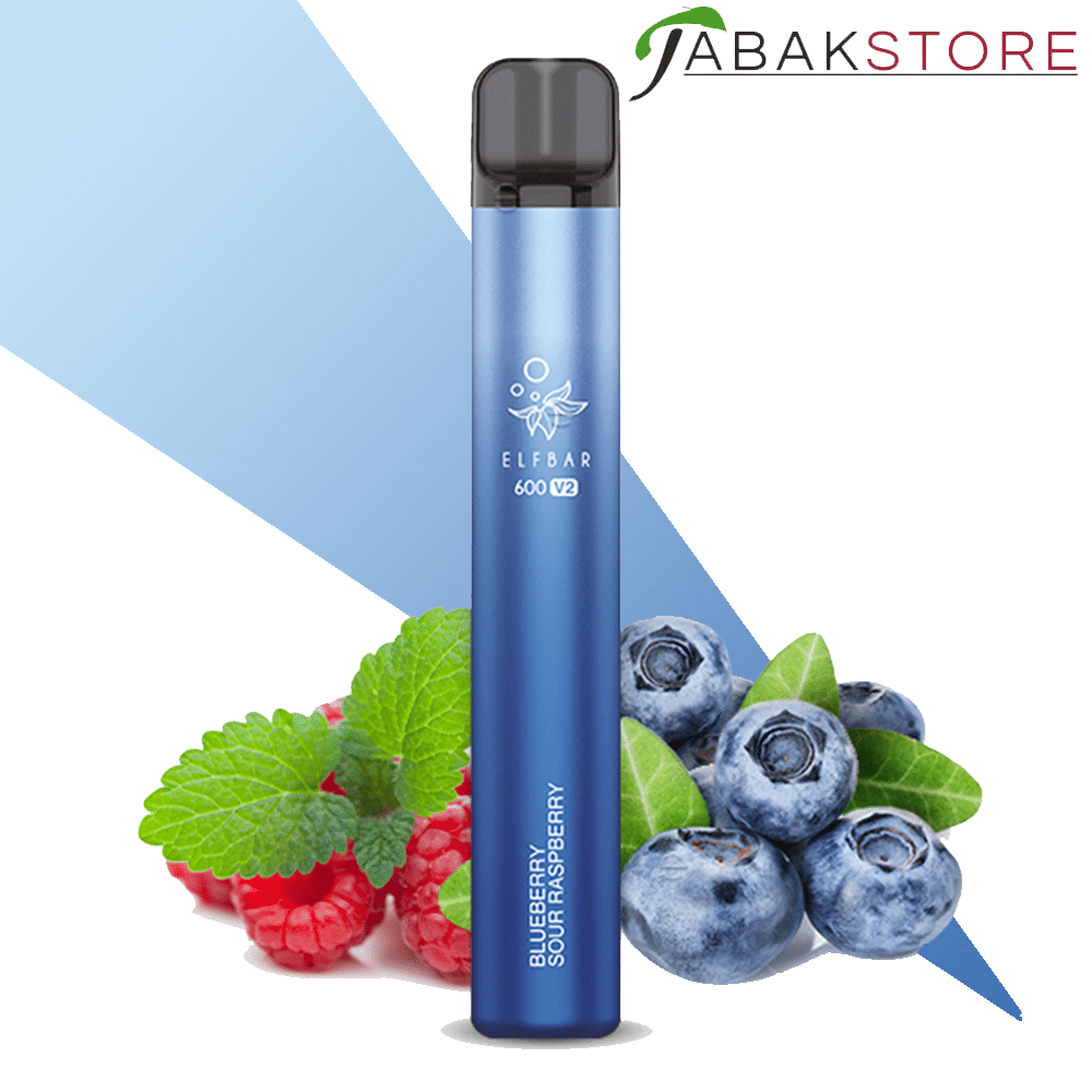Elfbar V2 600 Vape – Blueberry Sour Raspberry 20 mg/ml