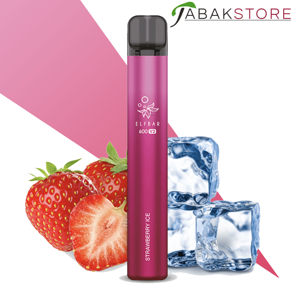 Elfbar V2 600 Vape – Strawberry Ice 20 mg/ml