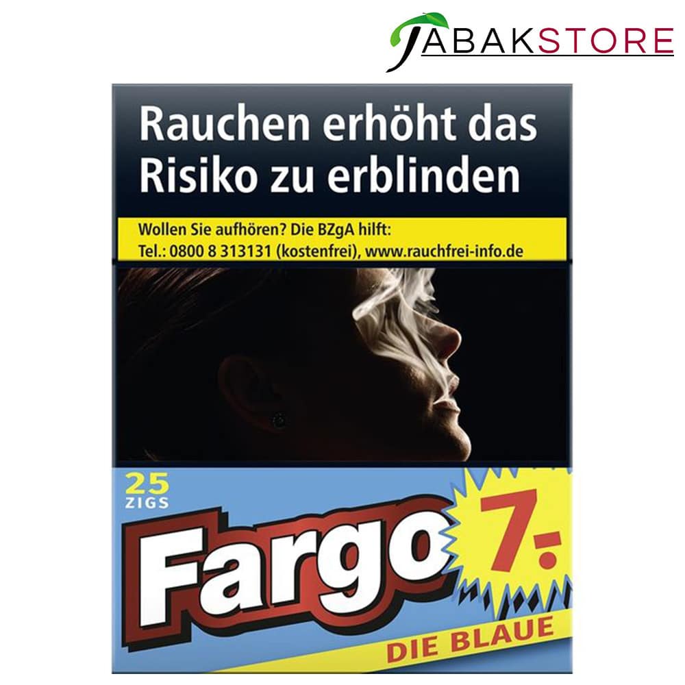 Fargo Blau 7,00 Euro | 25 Zigaretten