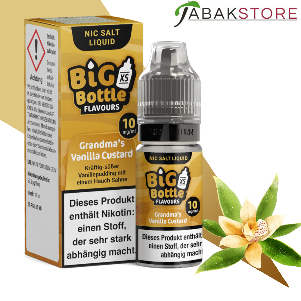 Big Bottle | Grandma Vanilla Custard | 10ml Liquid | 10mg