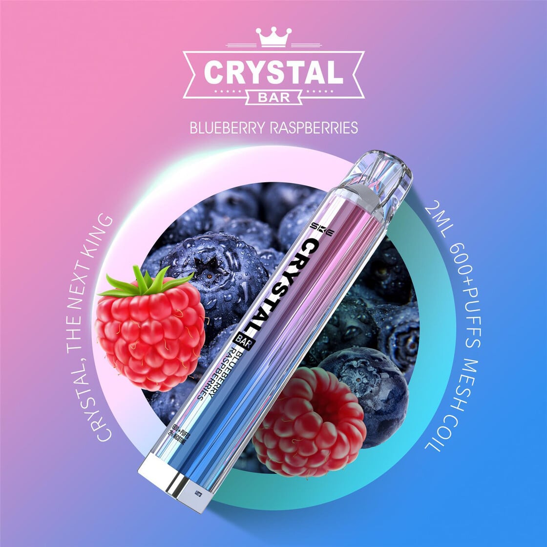 Crystal SKE | Blueberry Raspberries | 20mg Nikotin