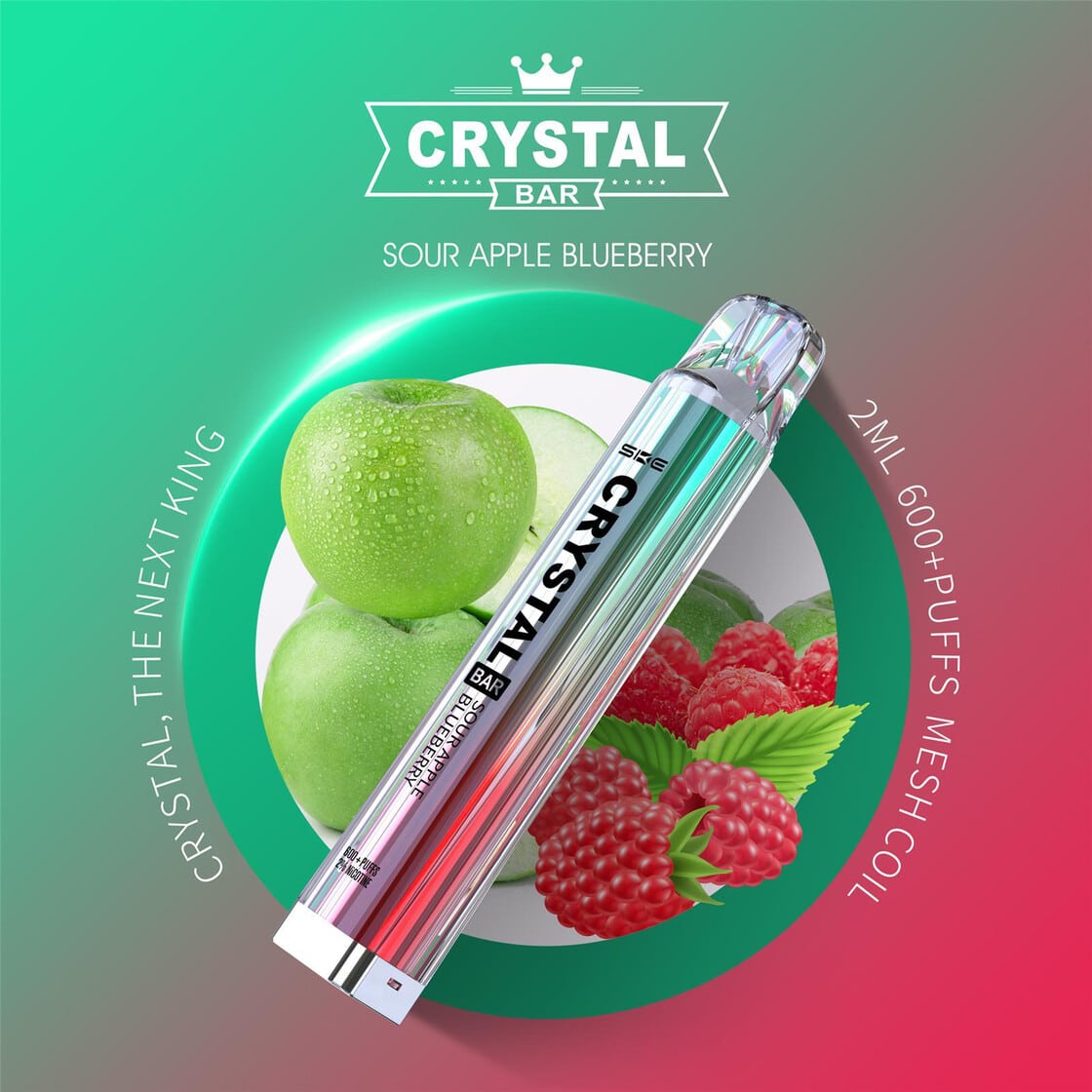 Crystal SKE | Sour Apple Blueberry | 20mg Nikotin