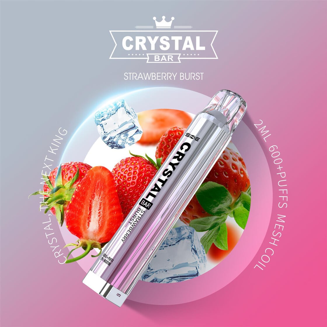 Crystal SKE | Strawberry Burst | 20mg Nikotin