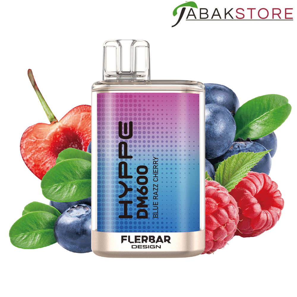 Flerbar Hyppe DM600 – Blue Razz Cherry – 20mg/ml