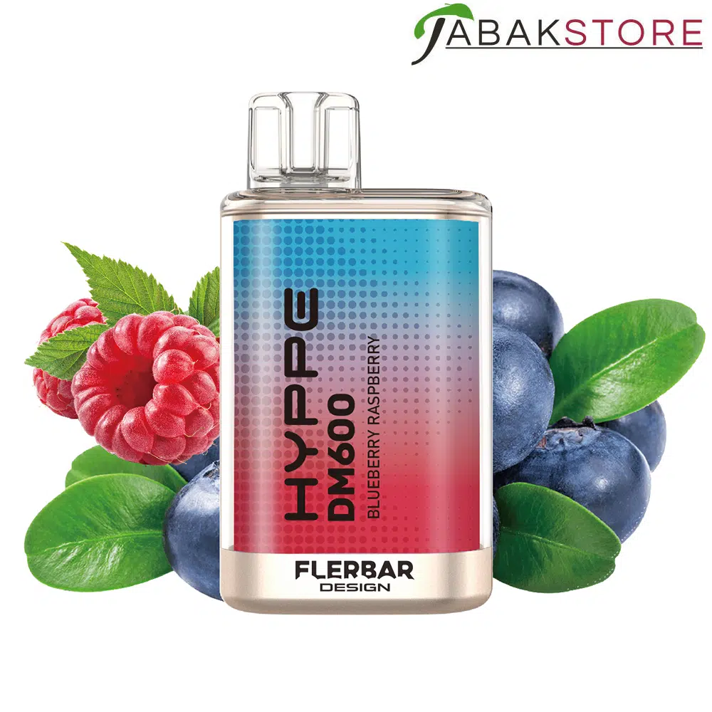 Flerbar Hyppe DM600 – Blueberry Raspberry – 20mg/ml