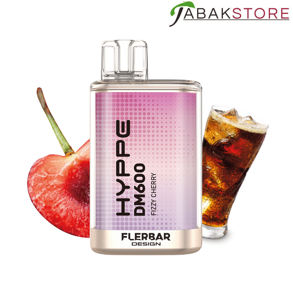 Flerbar Hyppe DM600 – Fizzy Cherry – 20mg/ml