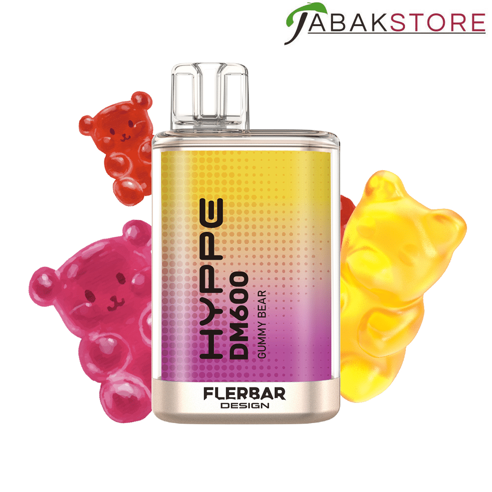 Flerbar Hyppe DM600 – Gummy Bear – 20mg/ml