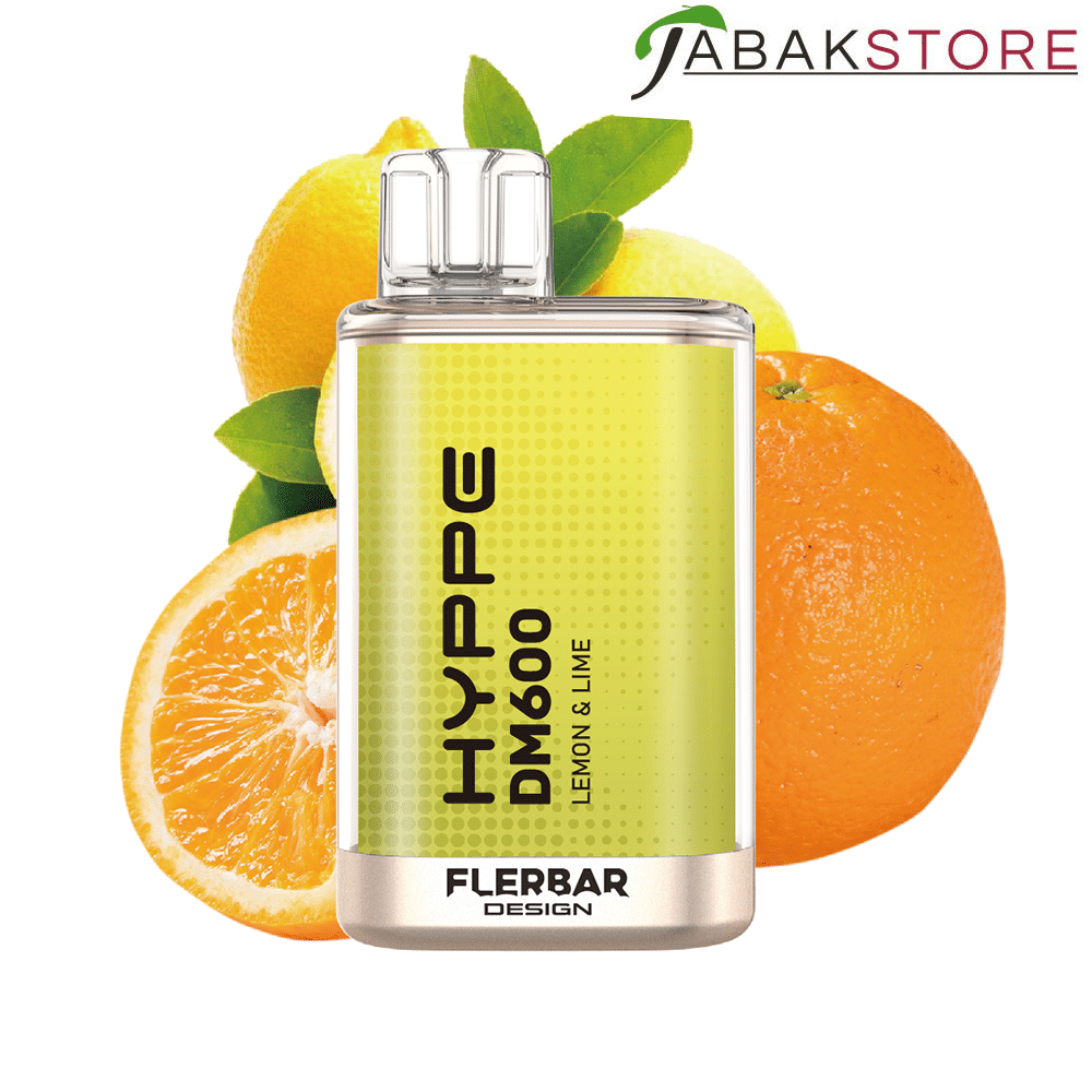 Flerbar Hyppe DM600 – Lemon & Lime – 20mg/ml