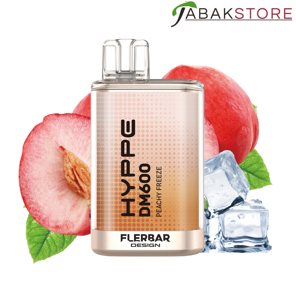 Flerbar Hyppe DM600 – Peachy Freeze – 20mg/ml