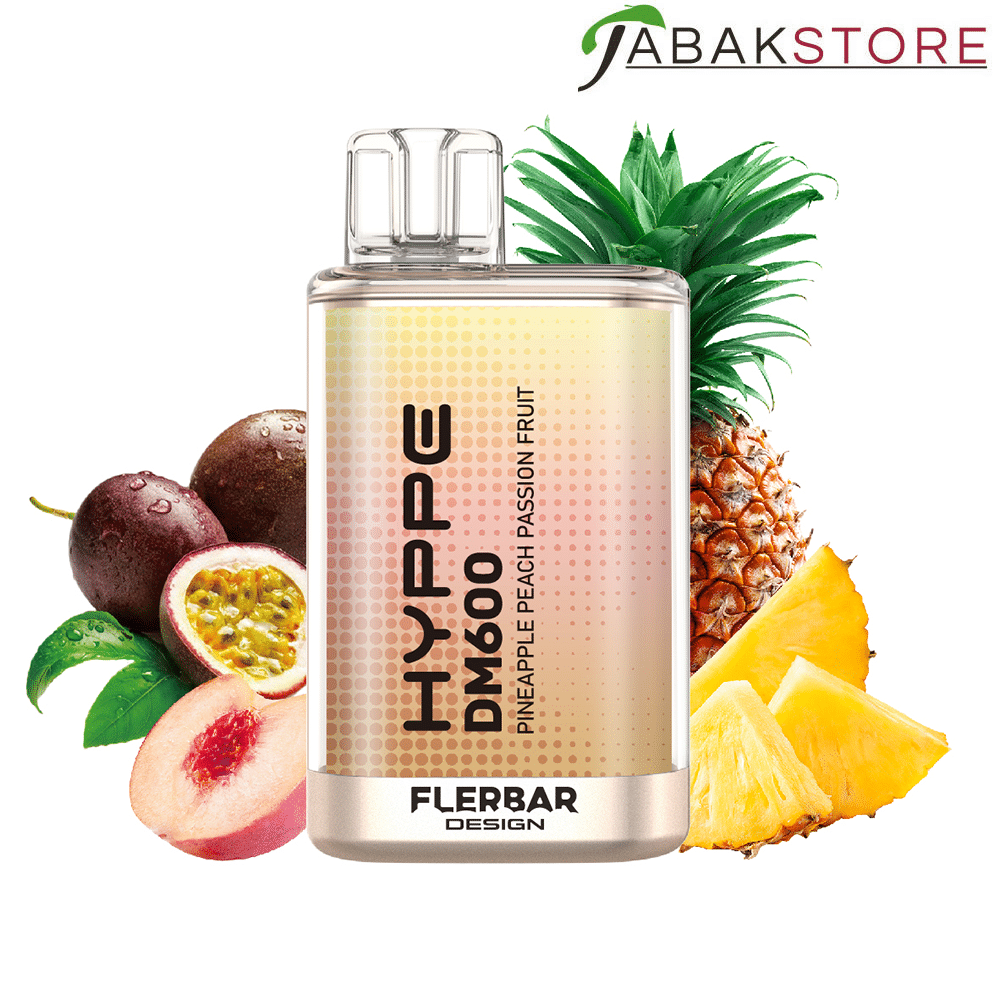 Flerbar Hyppe DM600 – Pineapple Peach Passion Fruit – 20mg/ml