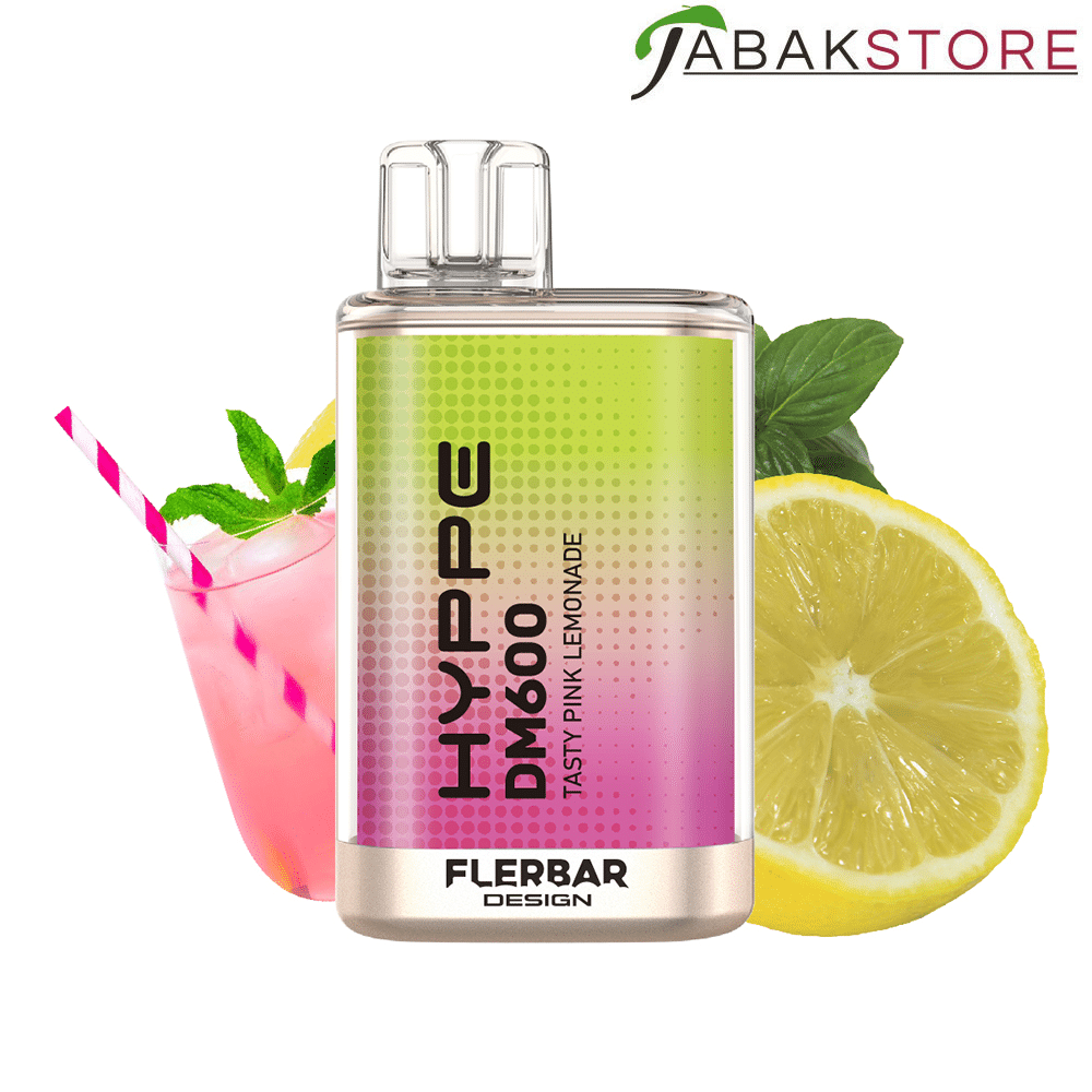 Flerbar Hyppe DM600 – Tasty Pink Lemonade – 20mg/ml