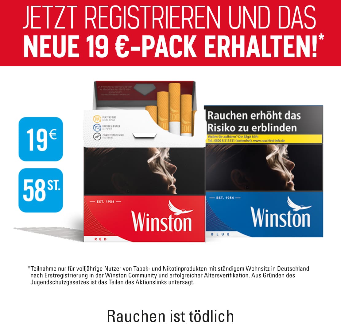 Gratis Zigaretten & Tabak | Kostenlose Probierpacks Sichern