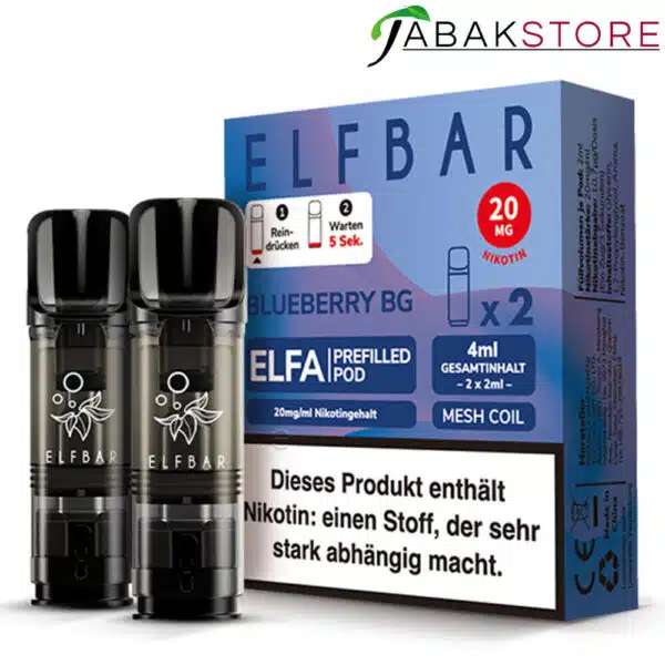 Elfa-Pods-Blueberry-BG-2er-Pack-20mg