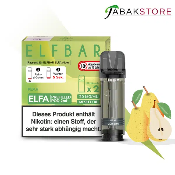 Elfa-Pods-Pear-mit-20mg-Nikotin