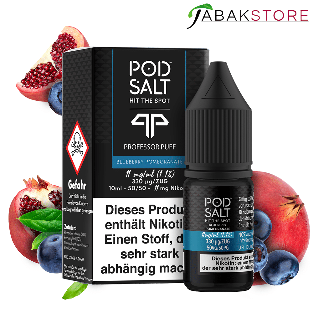 Pod Salt 10ml Liquid | Fusion | Blueberry Pomegranate | 11mg