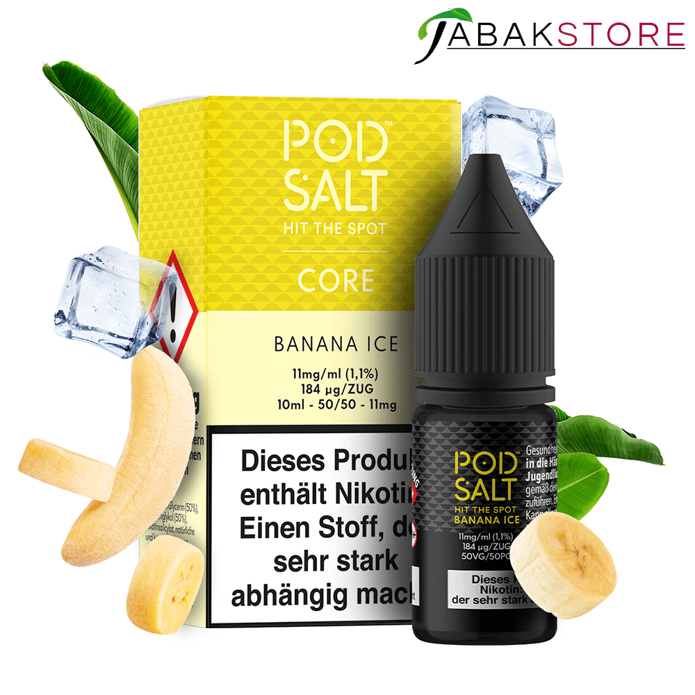 Pod Salt 10ml Liquid | Core | Banana Ice | 11mg