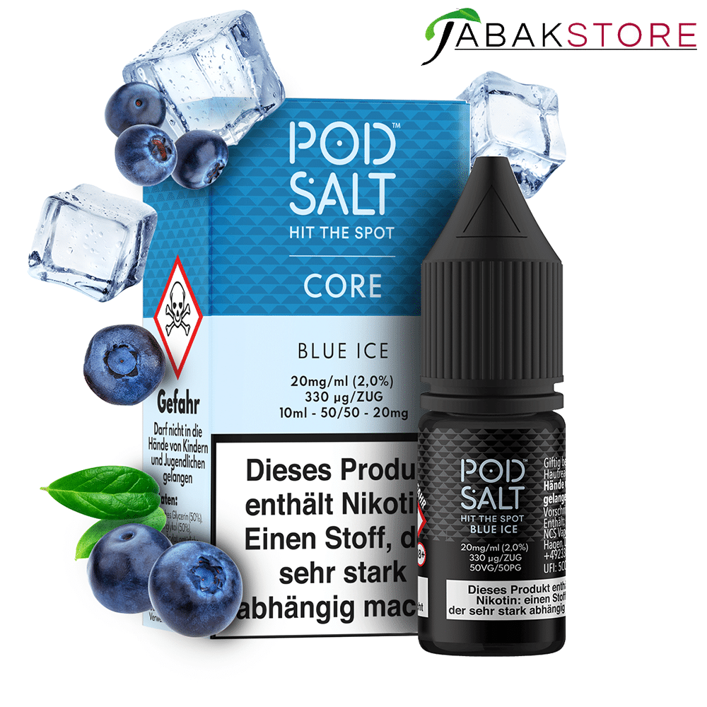 Pod Salt 10ml Liquid | Core | Blue Ice | 11mg