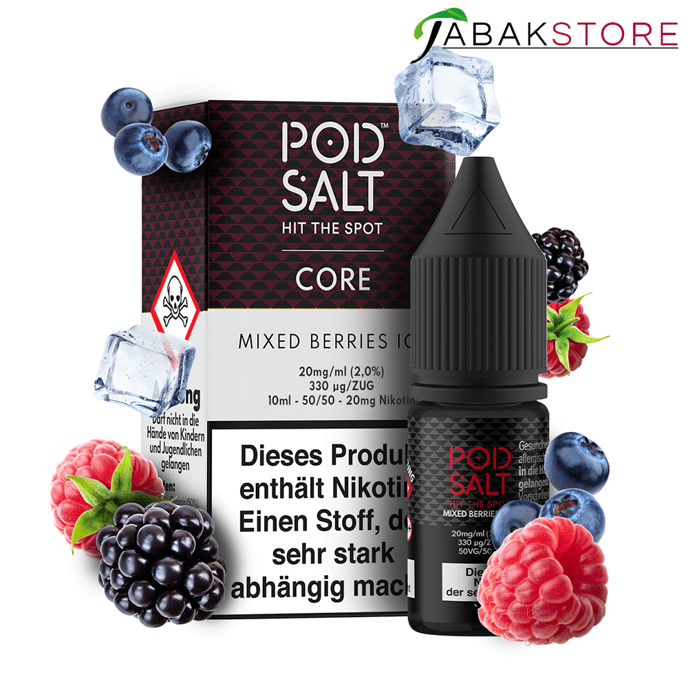 Pod Salt 10ml Liquid | Core | Mixed Berries Ice | 20mg