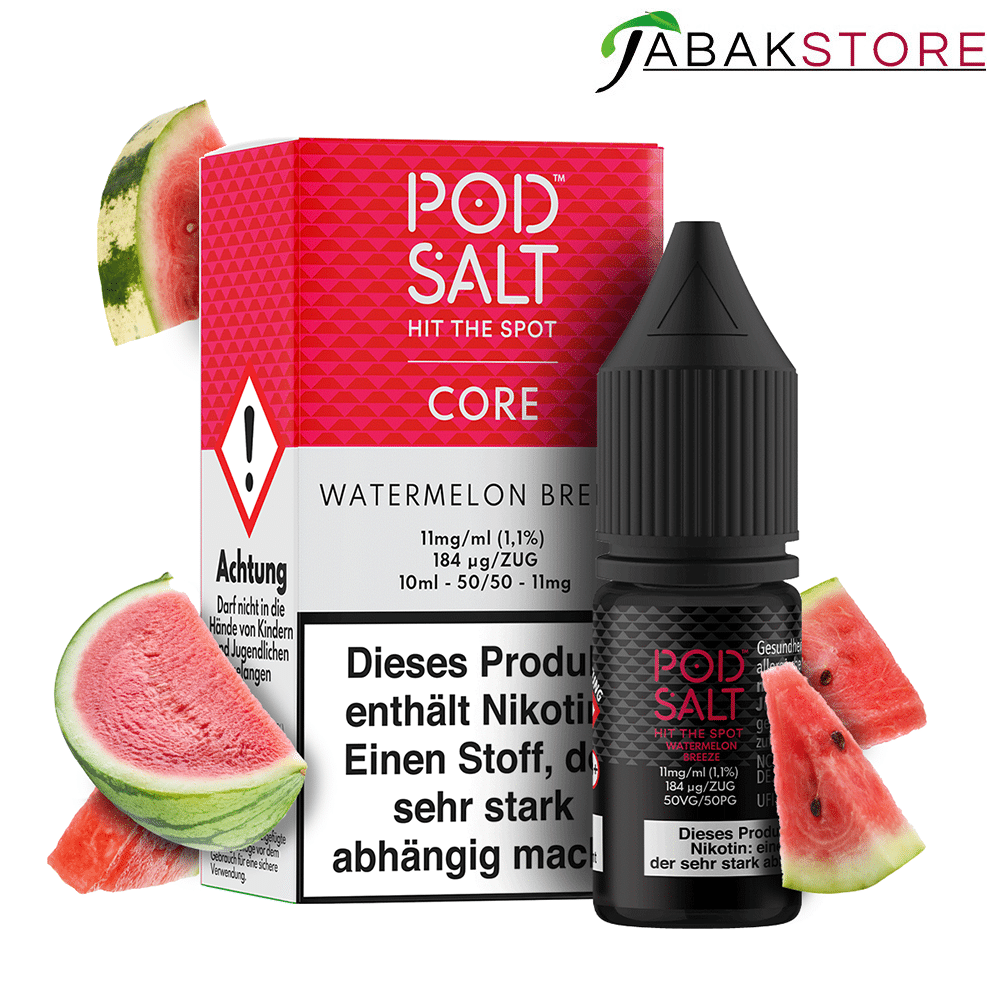 Pod Salt 10ml Liquid | Core | Watermelon Breeze | 11mg
