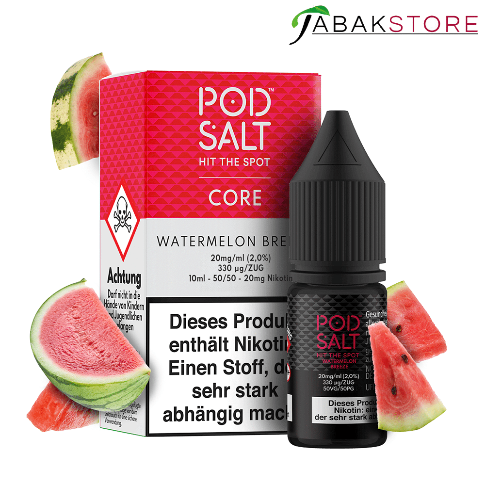 Pod Salt 10ml Liquid | Core | Watermelon Breeze | 20mg