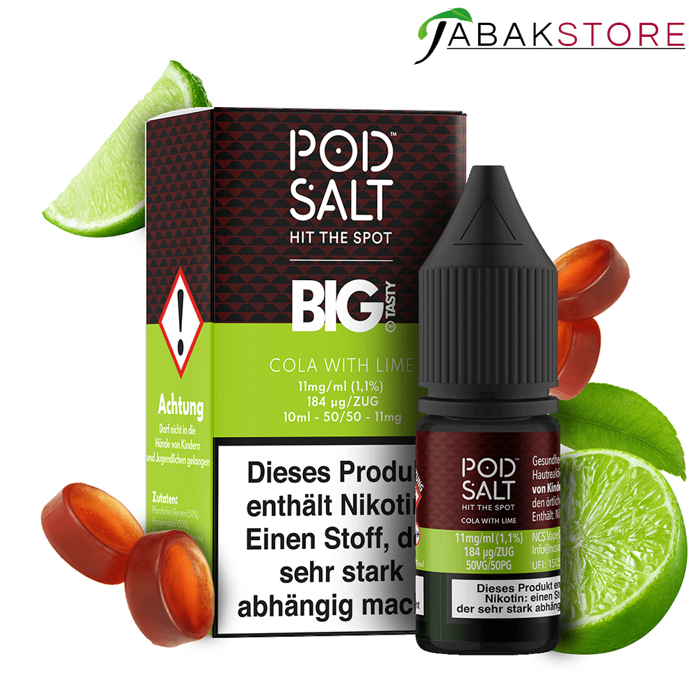 Pod Salt 10ml Liquid | Fusion | Cola with Lime | 11mg