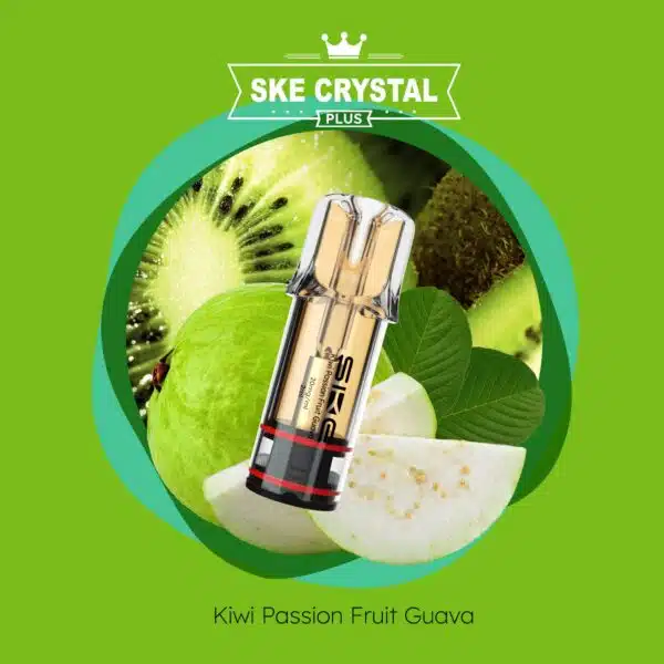 SKE Crystal einzelnd Pods Kiwi Passion Fruit Guava