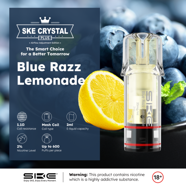 SKE Plus Flavor Karte Blue Razz Lemonade