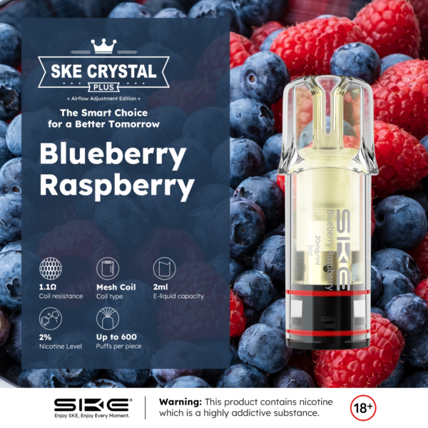 SKE Plus Flavor Karte Blueberry Raspberry