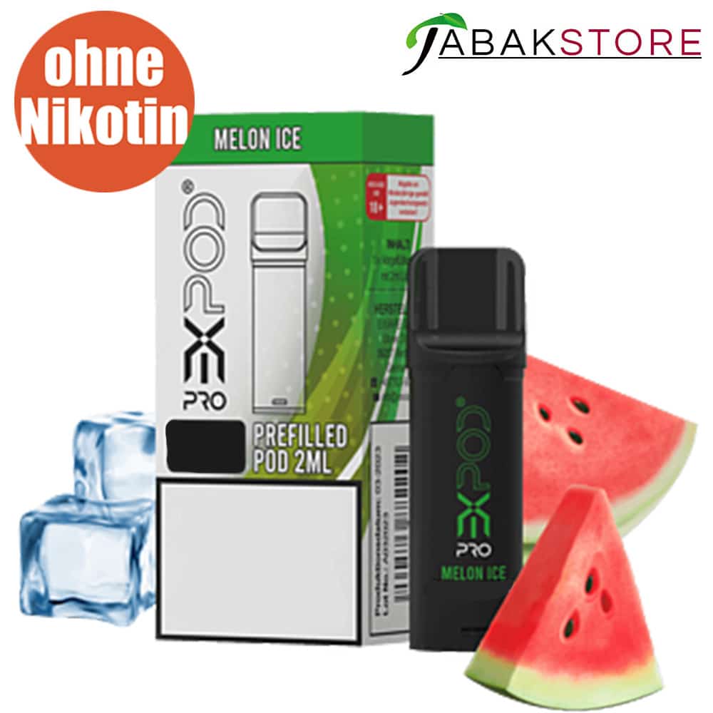 ExPod Pro | Melon Ice | Liquid Pod | OHNE NIKOTIN | 1er Pack | Passt ins Elfa Device!