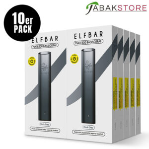 Elf-Bar-Mate-500-Device-in-der-Farbe-Black-Grey-Gebinde
