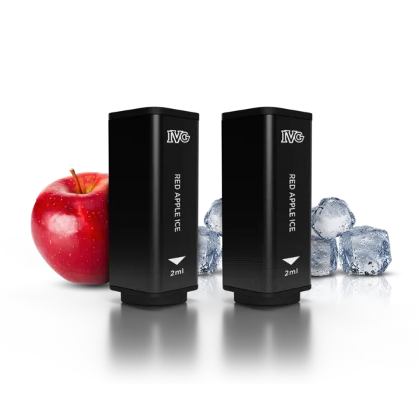 IVG 2400 Pods mit Red Apple Ice Geschmack und Früchten