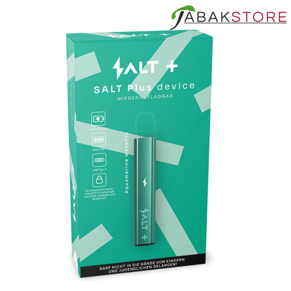Salt-Plus-Device-mit-der-Box-in-der-Farbe-Aquamarin